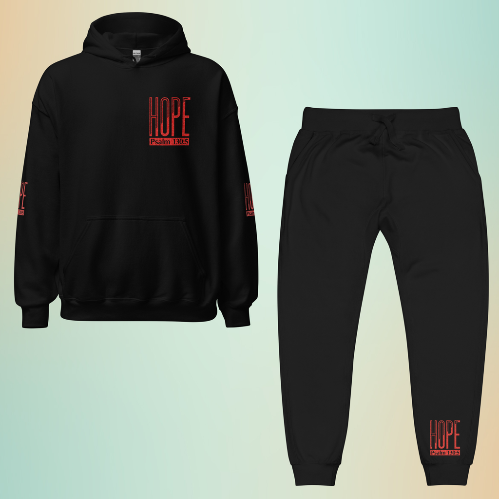 Hope Psalm 130:5 Hoodie & Jogger Set